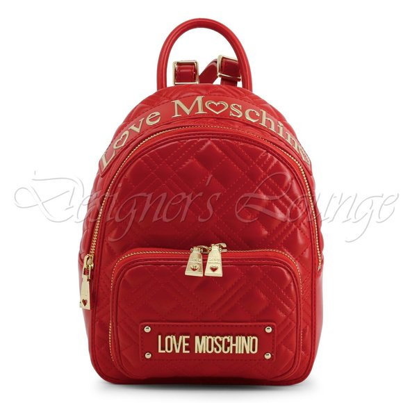 red moschino backpack